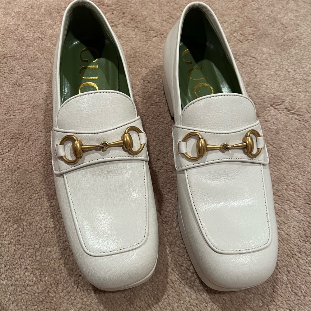 Gucci Houdan Leather Pump Loafers